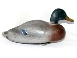 Vintage MALLARD DUCK DECOY, 1960s McGuire, K.C. KANSAS Featherlite, Plastic - Picture 1 of 7