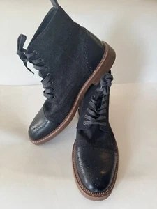 LA MILANO Men’s Andrew II B521130 Leather Boots in Navy Blue Size 13 - Picture 1 of 11