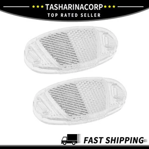 Universal Piece of 2 Bike Bicycle Warning Reflector 3.70"x1.61"x0.39" White - Picture 1 of 6