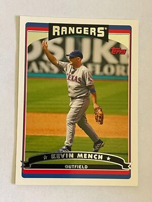 2006 TOPPS KEVIN MENCH #198 OUTFIELD TEXAS RANGERS BASEBALL CARD - Image 1 of 2