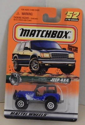 Jeep 4x4 All Terrain Matchbox 1998-52 serie Rough 'n Tough Foto 1 de 4