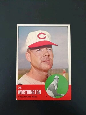 1963 Topps  Hi #556 Al Worthington Reds Free Shipping  - Image 1 of 2
