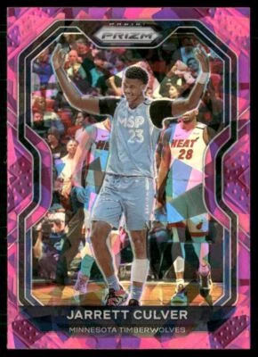 2020-21 Panini Prizm Pink Ice Prizm Jarrett Culver #238 - Image 1 of 2