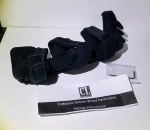 New! Comfortland Endeavor 31-500 Deluxe Wrist Hand Splint Brace Black - Picture 1 of 4