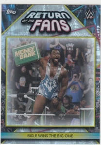 BIG E 2021 WWE TOPPS SUPERSTAR  RETURN OF THE FANS - RF1 - Picture 1 of 1