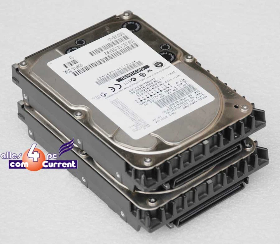 18 GB Fujitsu MAN3184MC CA06227-B13400FS S26361-H647-V100 SCSI Hard Drive #K1804 - Image 1 of 1