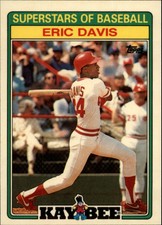 1988 Cincinnati Reds Kay-Bee Baseball Card #7 Eric Davis