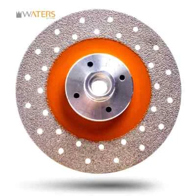 Diamond Cutting Grinding Disc Double Side Vacuum Brazed Diamond Blade M14 Thread - Image 1 of 3