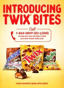 TWIX CHOCOLATE AD #6 MAGAZINE promo AD 2014 - Picture 1 of 1