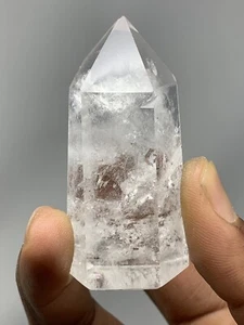Clear Quartz Polished Tower Point 2.3oz Brazil Reiki Crystal S6 - Picture 1 of 12