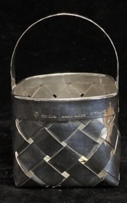 Cartier MCM Handmade Sterling Silver Basket Approx. 48.grams - Image 1 of 4