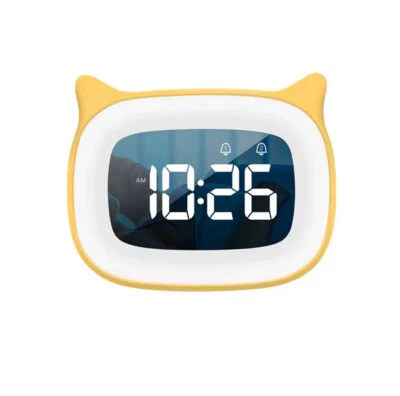 Rechargeable Digital LED Display Alarm Clock Night Light Desk Clock Dual Alarm - Image 1 of 4