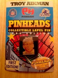 1999 TROY AIKMAN PINHEADS NFL LICENSED COLLECTIBLE PIN 1st EDITION MINT - Picture 1 of 1