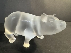 Lalique Crystal Pot Bellied 6.25” Pig “Cochon”  Mint Condition! - Picture 1 of 11