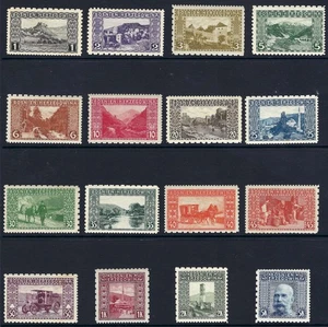 B&D: 1906 Bosnia & Herzegovina Scott 30d-45d perf 12.5 x 9.25 x 6.5 set MH - Picture 1 of 2