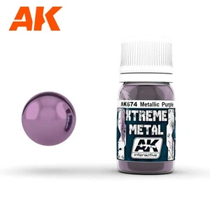 XTREME METAL - METALICZNY FIOLET 30ML AK674 AK-674 AK Interactive - Imagen 1 de 1