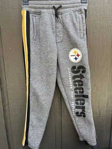 pittsburgh Steelers boys Sweatpants Size 8 Gray - Picture 1 of 7