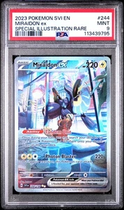 PSA 9 MINT Miraidon Ex SIR Pokemon Scarlet & Violet 244/198 - Picture 1 of 2