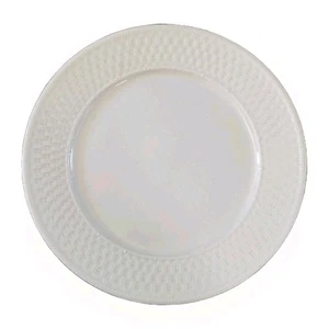 Oneida WICKER Westerly Basketweave bianco 12,5" piatto / piatto da tritare usato in ottime condizioni - Foto 1 di 3