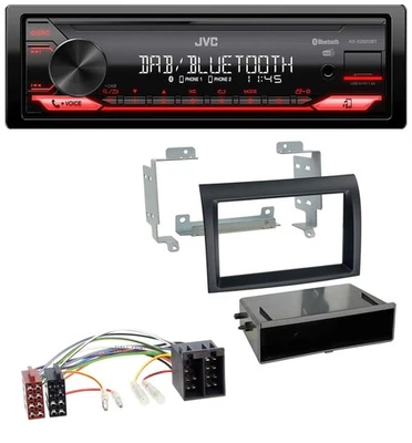 JVC Bluetooth USB DAB MP3 Autoradio für Citroen Jumper Fiat Ducato 06-11 schwarz - Bild 1 von 4