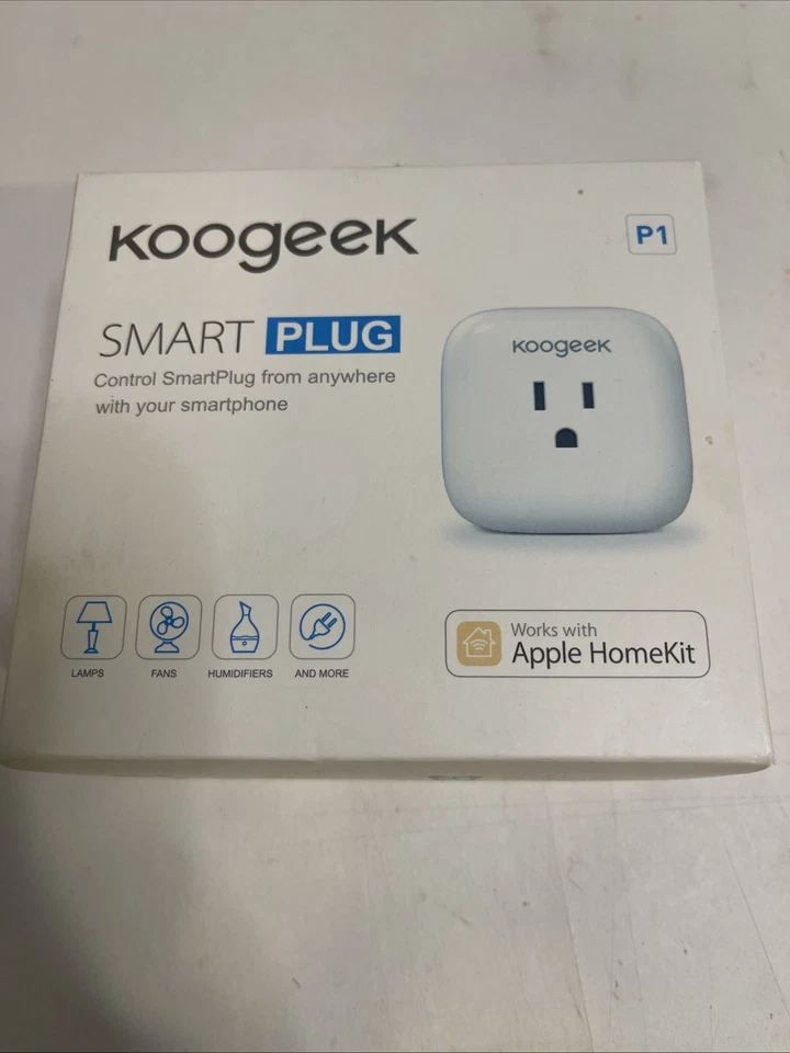 Enchufe inteligente Koogeek P1 toma WiFi Amazon Alexa, Google y Apple Siri Control Foto 1 de 2
