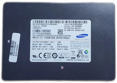 SAMSUNG Assorted 256GB 2.5" SATA III SSDs (LOT OF 4) - Image 1 of 4