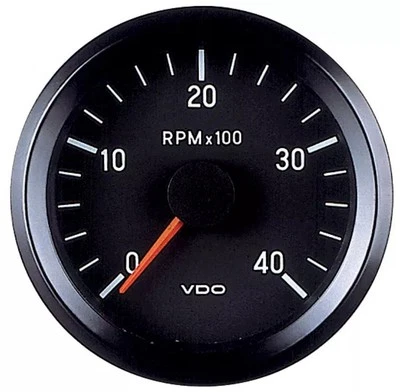 VDO Cockpit International Electrical 12V 80mm Tachometer 0-4000rpm 333 035 002 - Image 1 of 3