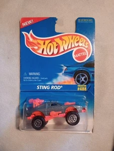 Hot Wheels 1996 Sting Rod #488 Metallic Gray and Orange 16297 Mainline China  - Bild 1 von 7