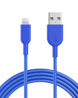 NIB - ANKER Powerline Lightning Cable, 6ft USB Charging/Sync MFI Certified USB-A - Image 1 of 3