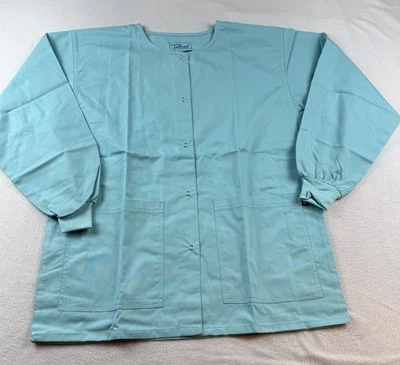 Tafford Uniforms Scrub Top Aqua Size Small NWOT - Image 1 of 4