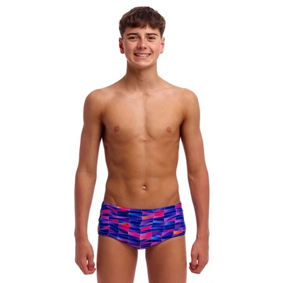 Funky Trunks Boys Warped Waves Sidewinder Trunks Swimwear, Boys Swimwear - Bild 1 von 4