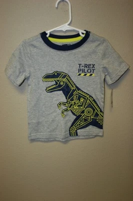 Camisa de piloto T-Rex gráfica Crazy 8 para niños 18-24 meses nueva con etiquetas Foto 1 de 4