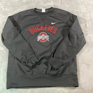 Ohio State Buckeyes Sweatshirt Herren Large NCAA Football Nike Therma Fit Rundhalsausschnitt - Bild 1 von 9