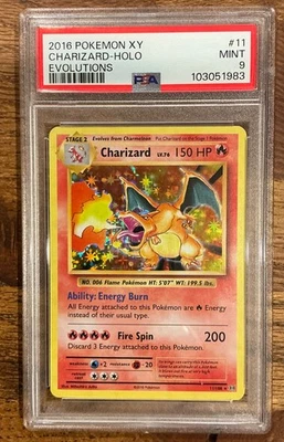 2016 POKEMON XY EVOLUTIONS #11/108 CHARIZARD HOLO PSA 9 - Image 1 of 2