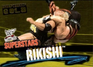 2001 Fleer WWF Wrestlemania Championship Gold Insert #36 Rikishi - Picture 1 of 2