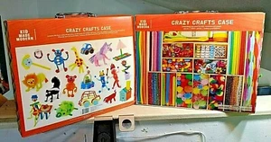 LOT OF 2 - BRAND NEW Crazy Crafts Case by Kid Made Modern Art Kit 1000+ Pieces - Picture 1 of 3