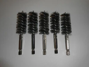 Hightbrush #22S 22mm DIA x 2'' BP x 4''ol 1/4' Hex drive SS Tube Brush HD 5 PAK - Picture 1 of 9