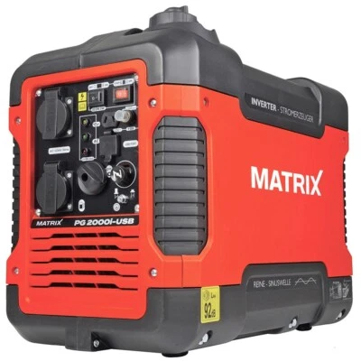 MATRIX Notstromaggregat Stromerzeuger Inverter Benzin leise PG2000iUSB *2.Wahl* - Bild 1 von 4