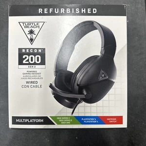 Turtle Beach Recon 200 Gen 2 Wired Over-Ear Gaming Headset - Black - Picture 1 of 4
