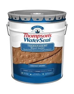 Thompson’s WaterSeal Transparent Waterproofing Wood Stain and Sealer Chestnut - Picture 1 of 6