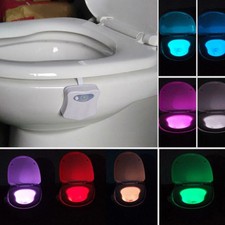 Automatic 8 Color LED Toilet Bathroom Night Lights Motion Activated Seat Sensor·