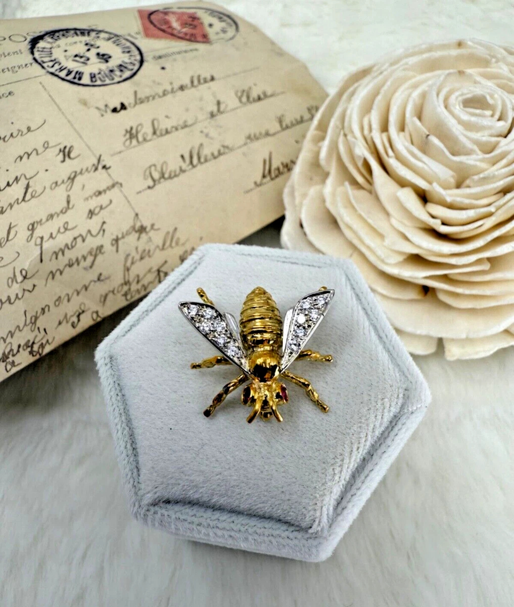 18k GOLD Overly ブローチUSAヴィンテージ 18k GOLD Overly ブローチUSAヴィンテージ