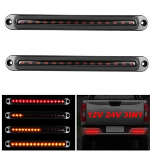 1-4X 9" LED Flowing Stop Brake Turn Signal Rear Tail Light Running Truck Trailer - Imagen 1 de 12