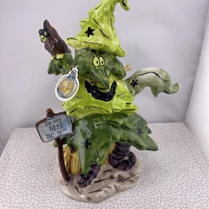 Blue Sky Clayworks The Halloween Collection “Spook E. Tree” Figure Decor Scary - Foto 1 di 20