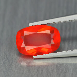 0.43Ct Cushion, Exquisite Untreated Mexican Fire Opal Gemstone