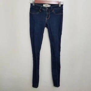 Hollister Womens Jeans 3 Dark Wash Skinny Jeggings Stretch Cotton Blend Denim - Picture 1 of 7