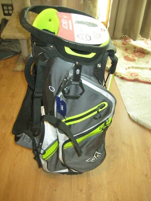 BRAND NEW 2022 Wilson Exo Stand Bag 5 way top Charcoal / White / Lime - Image 1 of 4