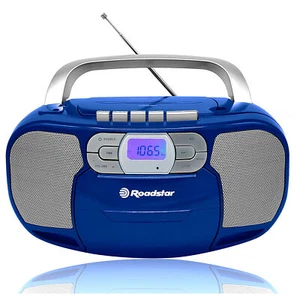 Radio CD Portátil Cassette, Radio Digital PLL FM, Reproductor CD-MP3 USB Aux In - Imagen 1 de 6