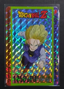 Authentic Dragon Ball Z Android 18 Prism Double Rare No.158 Card Oden-Ya - Picture 1 of 3