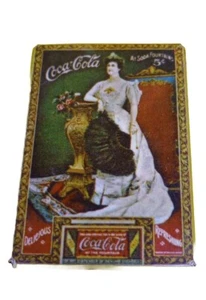 Riproduzione Vintage 1904 Coca-Cola Lillian Nordica Per Meno Specchio Vintage  - Foto 1 di 4